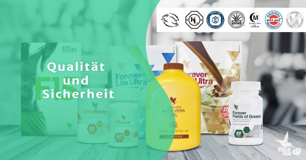 Forever Living: die Sicherheit und Qualität Ihrer Produkte
